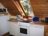 Küchenzeile Bild 16: XXL-Apartment - Große sonnige Ferienwohnung Berlin Gatow 70m²
